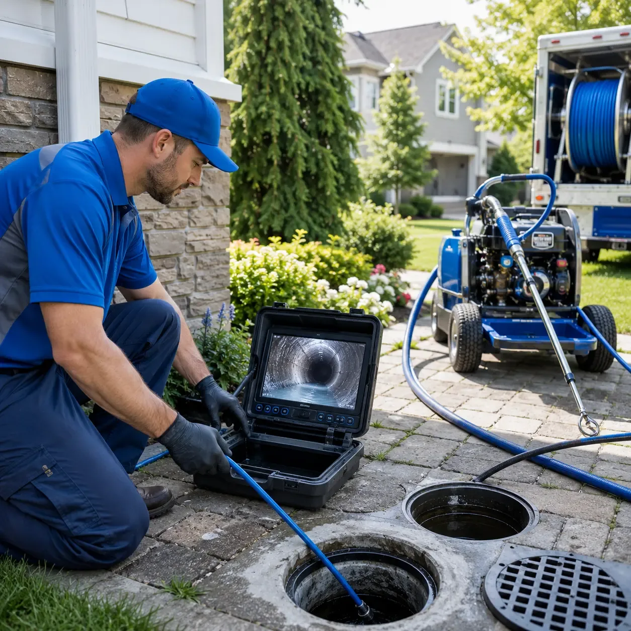 Outdoor drain cleaning professionals serving Angels Camp, CA